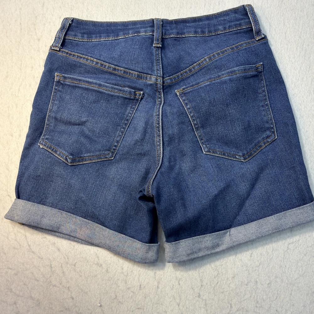 Old Navy Women's High-Rise WOW Stretch Denim Shorts Blue Size 2 w/ 3" Inseam EUC - Picture 10 of 15